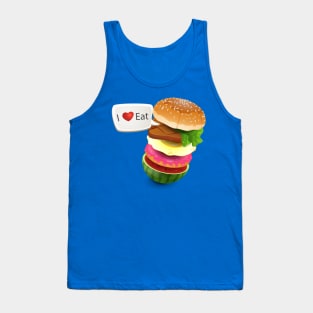 food burger love eat Tank Top